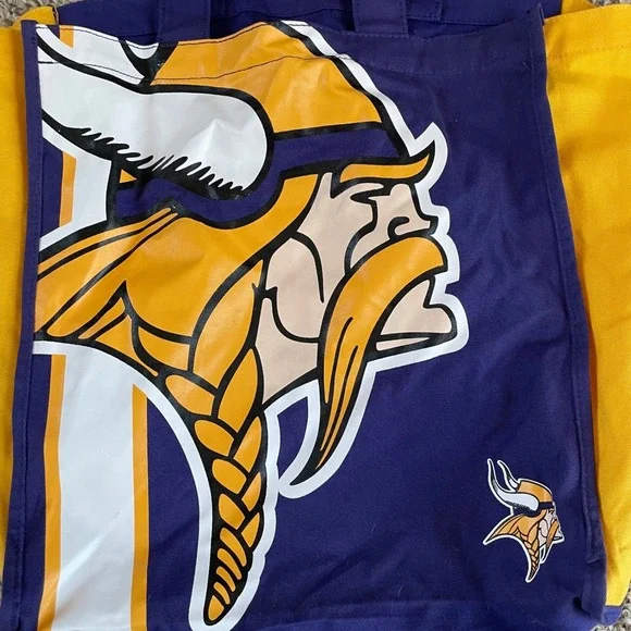 Minnesota Vikings Official Tote‎ Bag 13x13x5.5 NFL Football Team Official - Picture 2 of 10